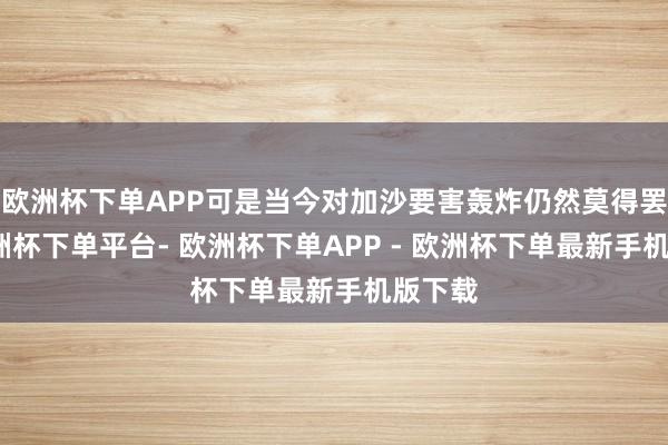 欧洲杯下单APP可是当今对加沙要害轰炸仍然莫得罢手-欧洲杯下单平台- 欧洲杯下单APP - 欧洲杯下单最新手机版下载