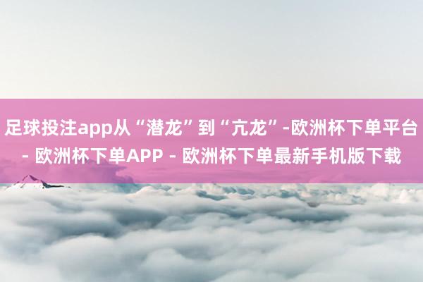 足球投注app从“潜龙”到“亢龙”-欧洲杯下单平台- 欧洲杯下单APP - 欧洲杯下单最新手机版下载