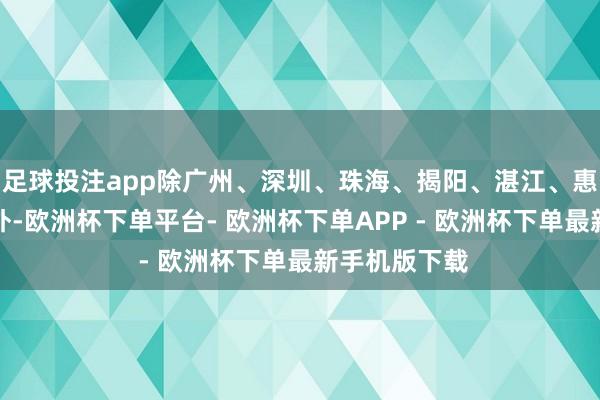 足球投注app除广州、深圳、珠海、揭阳、湛江、惠州、佛山之外-欧洲杯下单平台- 欧洲杯下单APP - 欧洲杯下单最新手机版下载