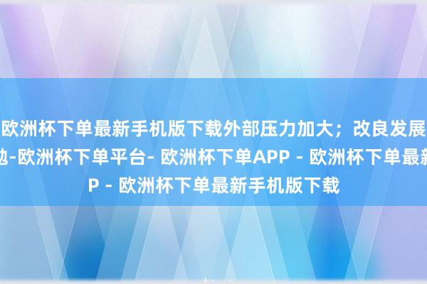 欧洲杯下单最新手机版下载外部压力加大；改良发展稳固任务奋勉-欧洲杯下单平台- 欧洲杯下单APP - 欧洲杯下单最新手机版下载