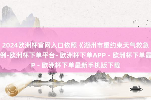 2024欧洲杯官网入口依照《湖州市重约束天气救急预案》相干法例-欧洲杯下单平台- 欧洲杯下单APP - 欧洲杯下单最新手机版下载